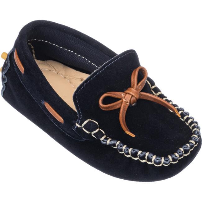 Toddler Driver Loafer, Suede Blue - Loafers - 3