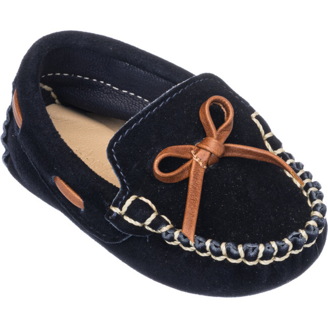 Baby Driver Loafer, Suede Blue - Loafers - 3