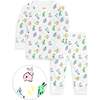 The Organic Long Sleeve Pajama Set, Bunny Hop - Pajamas - 1 - thumbnail