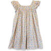 Girls Everly Square Neck Dress, Yellow Petal Confetti - Dresses - 1 - thumbnail
