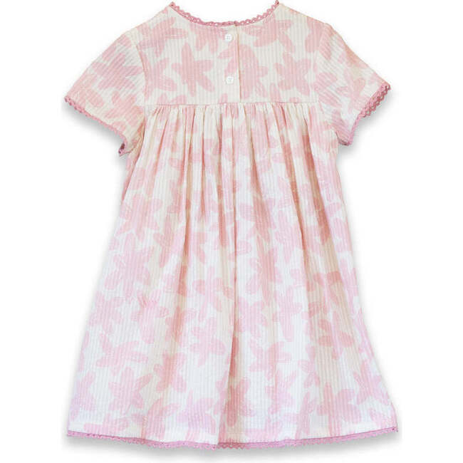 Girls Amy Dress with Lace trim, Sunwashed Pink