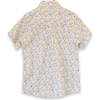 Boys Collar Shirt, Yellow Petal Confetti - Polo Shirts - 3 - thumbnail