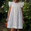 Girls Hannah Dress with Flutter Sleeves, Petit Floret - Dresses - 2