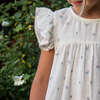 Girls Hannah Dress with Flutter Sleeves, Petit Floret - Dresses - 3