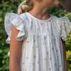Girls Hannah Dress with Flutter Sleeves, Petit Floret - Dresses - 4
