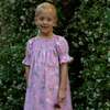 Girls Olivia Dress with Smocking, Pink and Green Fern - Dresses - 4