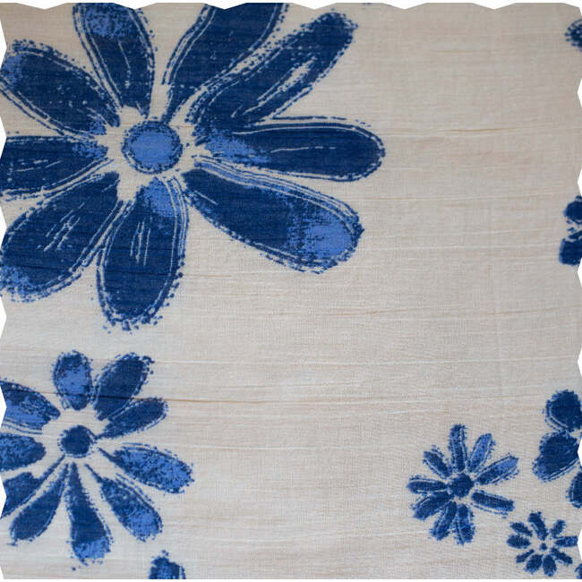 Girls Everly Square Neck Dress, Daisy Blue - Dresses - 6