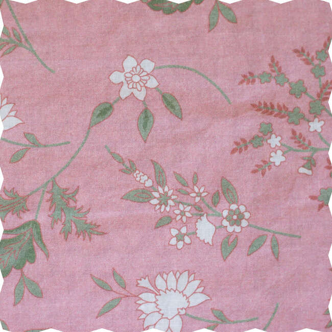 Girls Olivia Dress with Smocking, Pink and Green Fern - Dresses - 6