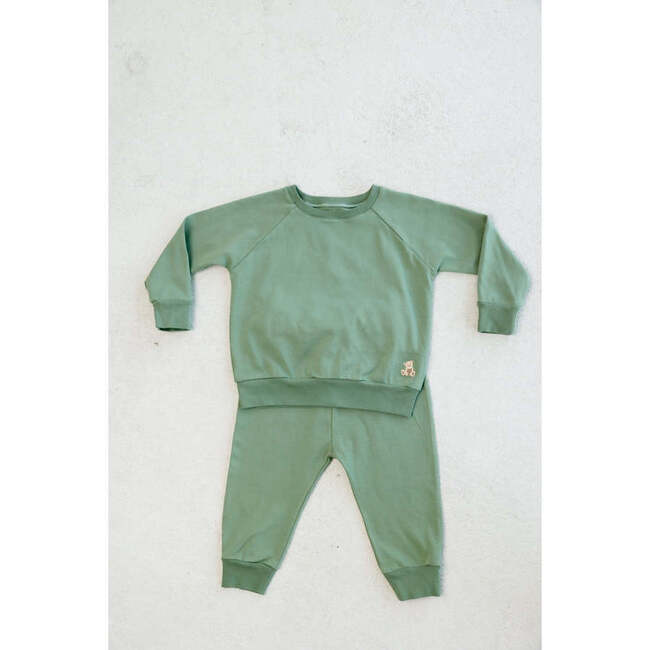 Teddy Bear Jogger Set, Mistle Toe Green