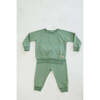 Teddy Bear Jogger Set, Mistle Toe Green - Mixed Apparel Set - 1 - thumbnail