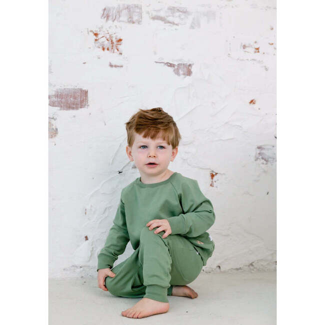 Teddy Bear Jogger Set, Mistle Toe Green