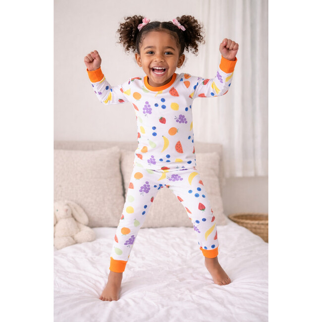 Long Sleeve Pajama Set, Vitamin C (Orange)