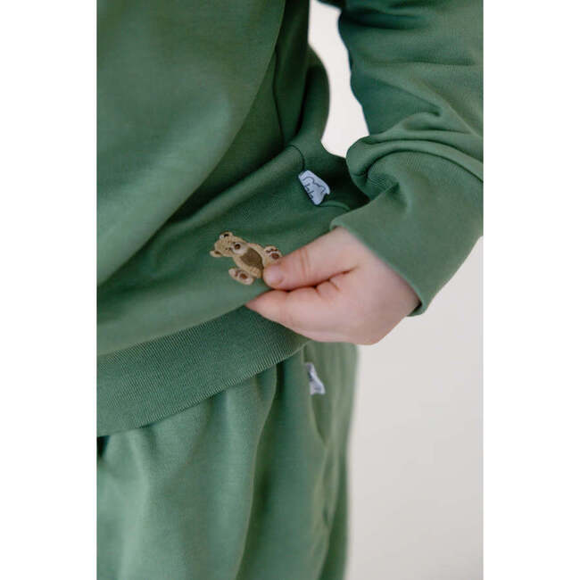 Teddy Bear Jogger Set, Mistle Toe Green - Mixed Apparel Set - 3