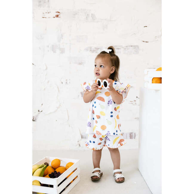 Ruffle Short Set, Vitamin C (Orange) - Mixed Apparel Set - 3