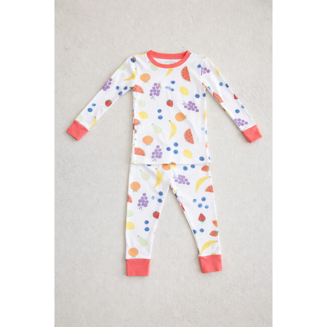 Long Sleeve Pajama Set, Vitamin C (Coral)