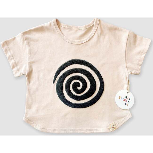 Swirl Tee, Beige