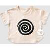 Swirl Tee, Beige - T-Shirts - 1 - thumbnail