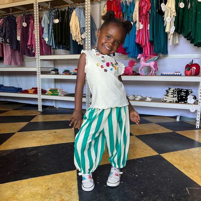 Gem Ruffle Tank, Beige