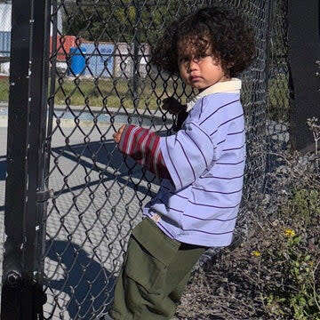 Layered Oversized Polo, Stripes - Polo Shirts - 4