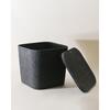 Sculpted Bin - Original with Lid, Carbon - Storage - 1 - thumbnail