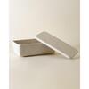 Sculpted Bin - Long with Lid, Stone - Storage - 1 - thumbnail