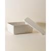 Sculpted Bin - Large with Lid, Stone - Storage - 2 - thumbnail