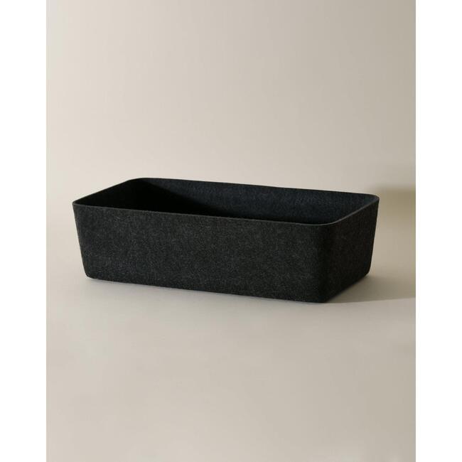 Sculpted Bin - Long, Carbon