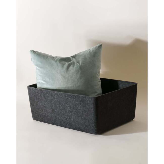 Sculpted Bin - XL with Lid, Carbon