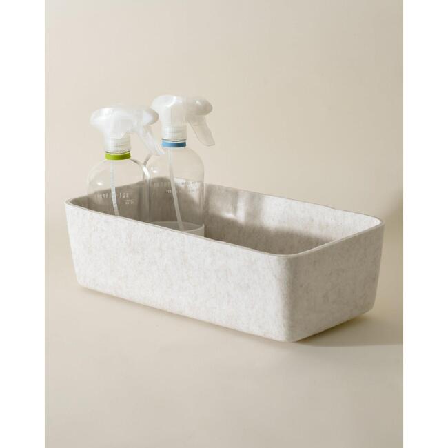 Sculpted Bin - Long, Stone