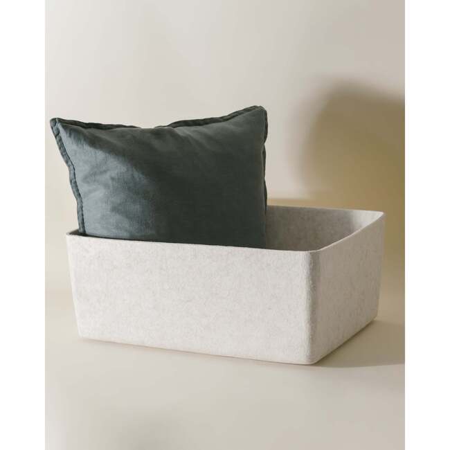 Sculpted Bin - XL, Stone