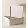 Sculpted Bin - Large with Lid, Stone - Storage - 3 - thumbnail