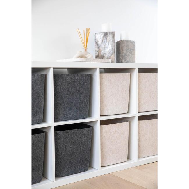 Sculpted Bin - Original, Stone - Storage - 3