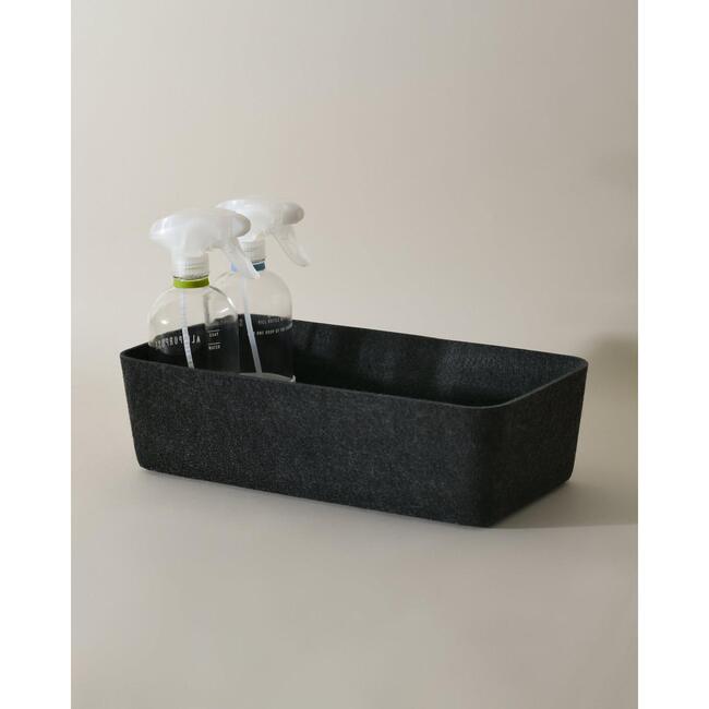 Sculpted Bin - Long, Carbon