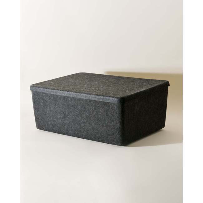 Sculpted Bin - XL with Lid, Carbon - Storage - 3
