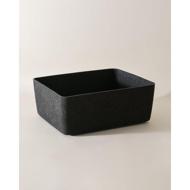 Sculpted Bin - Large, Carbon