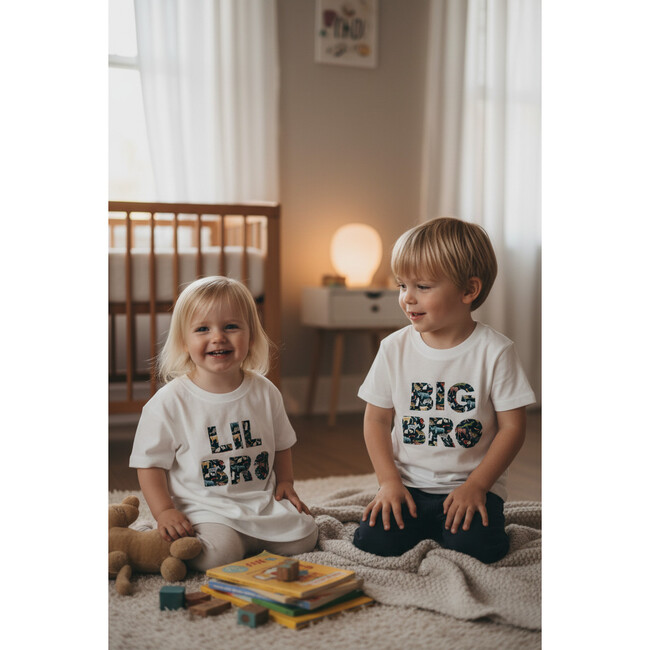 Liberty of London Children's Lil Bro T-Shirt, White - T-Shirts - 3