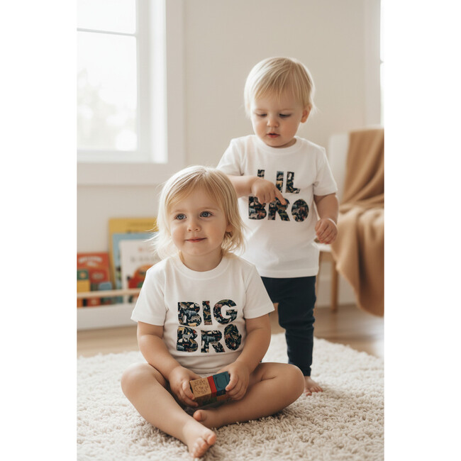 Liberty of London Children's Lil Bro T-Shirt, White - T-Shirts - 4