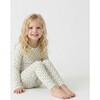 Lavender Lane Bamboo Kids Pajama Set, Delicate Purple & Green Floral - Pajamas - 4