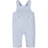 Organic Seersucker Overall, Blue Chateau Check - Rompers - 1 - thumbnail