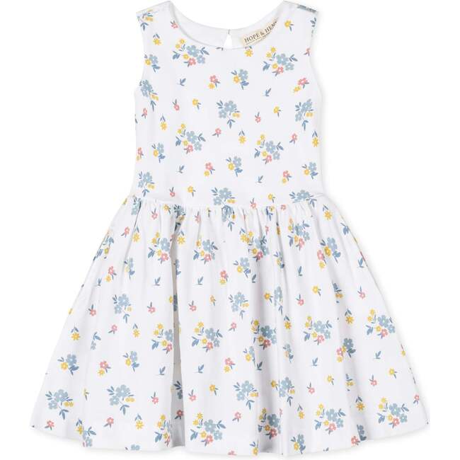 Organic Sleeveless Knit Tank Dress, Sunlit Multi Floral