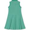 Organic Sleeveless Pique Polo Dress, Kelly Green - Dresses - 3 - thumbnail