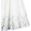 Organic Puff Sleeve Sateen Party Dress, Sunlit Border Floral - Dresses - 4