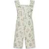 Organic Flutter Sleeve Sateen Jumpsuit, Chateau Floral - Jumpsuits - 1 - thumbnail