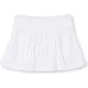 Organic French Terry Skort, White - Skirts - 1 - thumbnail