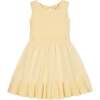 Organic Flounce Hem Tank Sweater Dress, Pale Yellow - Dresses - 1 - thumbnail