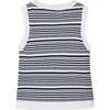 Organic Sweater Tank, Navy and White Stripe - Tank Tops - 3