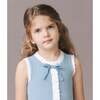 Organic Button Front Tank Sweater Dress, Bluebell - Dresses - 2 - thumbnail