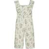 Organic Flutter Sleeve Sateen Jumpsuit, Chateau Floral - Jumpsuits - 5