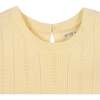 Organic Flounce Hem Tank Sweater Dress, Pale Yellow - Dresses - 3