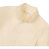 Organic Long Sleeve Seersucker Shirt, Yellow Seersucker - Button Downs - 3